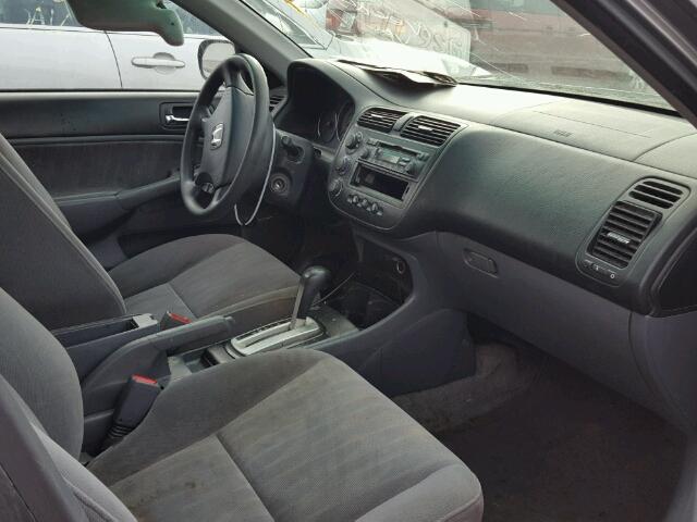 2HGES16504H608273 - 2004 HONDA CIVIC LX GRAY photo 5