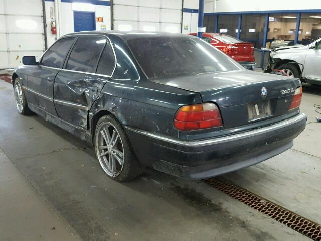 WBAGJ8321TDL39917 - 1996 BMW 740 IL GREEN photo 3