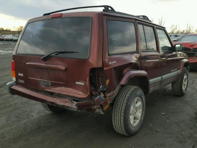 1J4FF48S9YL274131 - 2000 JEEP CHEROKEE S BURGUNDY photo 6