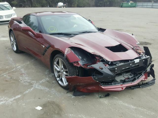 1G1YK2D70H5105693 - 2017 CHEVROLET CORVETTE S MAROON photo 1