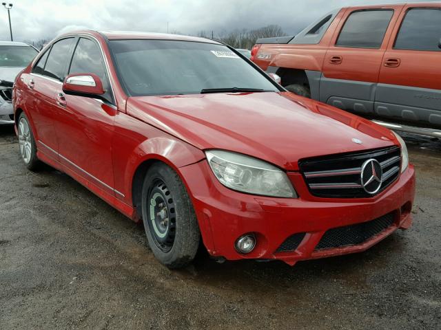 WDDGF54X79R067100 - 2009 MERCEDES-BENZ C 300 RED photo 1