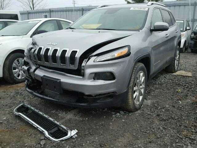 1C4PJMDS9FW685233 - 2015 JEEP CHEROKEE L GRAY photo 2