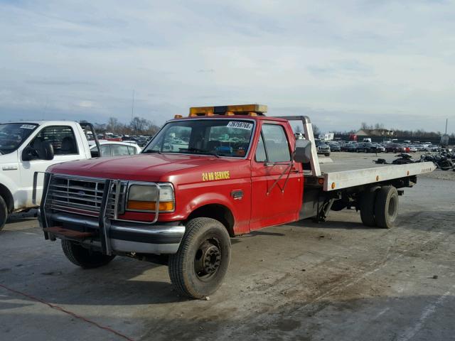 1FDLF47FXVEA70933 - 1997 FORD F SUPER DU RED photo 2