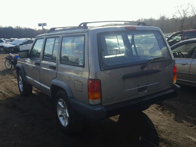 1J4FT48S4YL231812 - 2000 JEEP CHEROKEE S GRAY photo 3