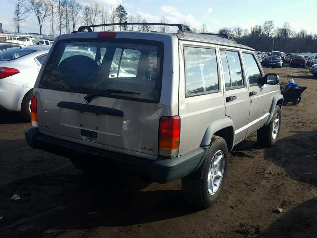 1J4FT48S4YL231812 - 2000 JEEP CHEROKEE S GRAY photo 4