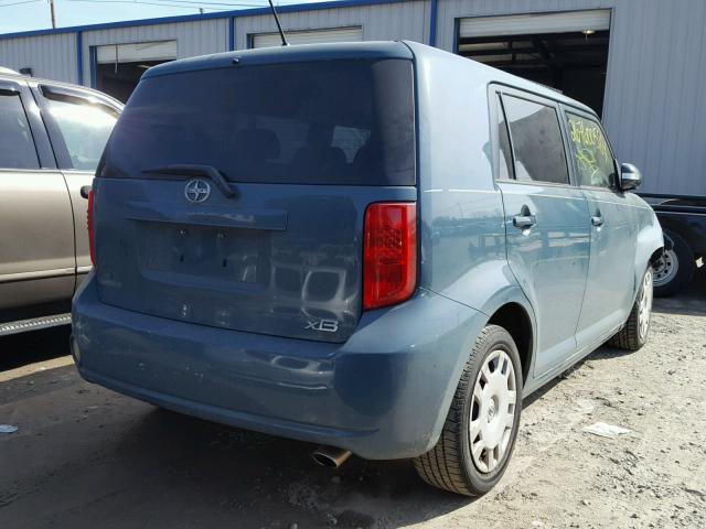 JTLKE50EX91088697 - 2009 TOYOTA SCION XB TEAL photo 4