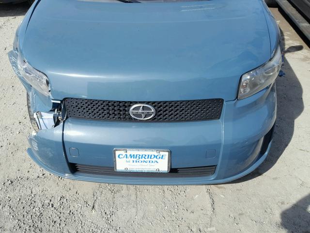 JTLKE50EX91088697 - 2009 TOYOTA SCION XB TEAL photo 7