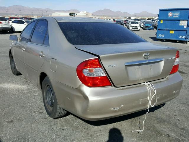 4T1BE30K64U937202 - 2004 TOYOTA CAMRY LE TAN photo 3