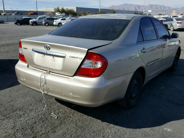 4T1BE30K64U937202 - 2004 TOYOTA CAMRY LE TAN photo 4