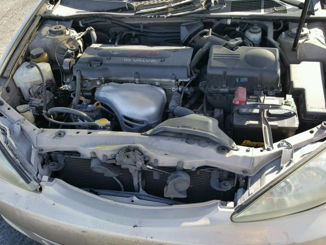 4T1BE30K64U937202 - 2004 TOYOTA CAMRY LE TAN photo 7