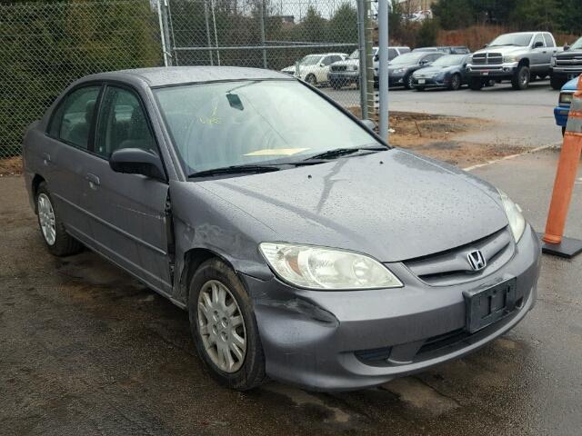 2HGES16534H508801 - 2004 HONDA CIVIC LX GRAY photo 1