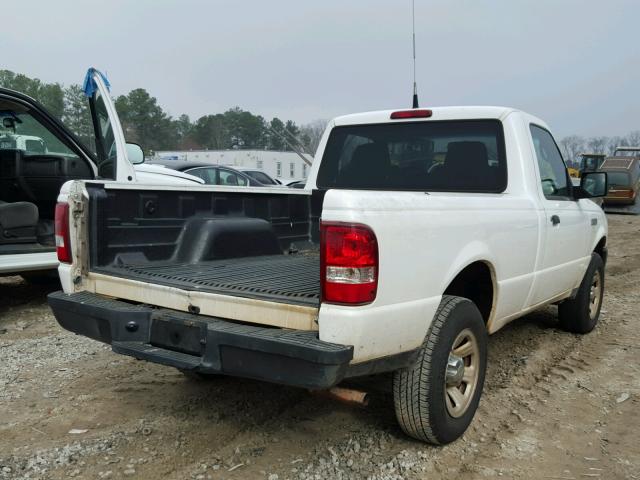 1FTYR10D98PB07794 - 2008 FORD RANGER WHITE photo 4