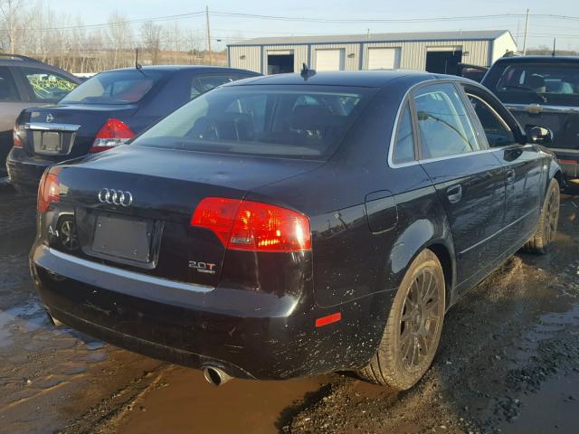 WAUDF78E17A014516 - 2007 AUDI A4 2.0T QU BLACK photo 4