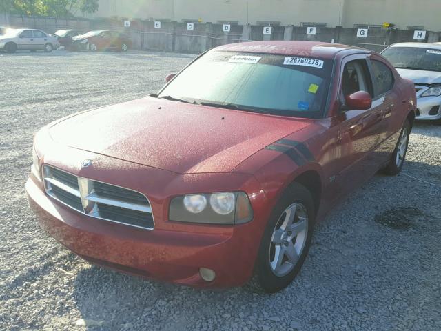 2B3CA3CV7AH155680 - 2010 DODGE CHARGER SX RED photo 2