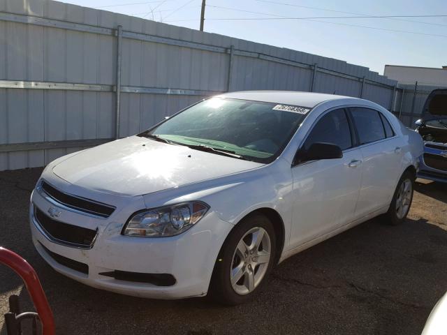 1G1ZB5E15BF156477 - 2011 CHEVROLET MALIBU LS WHITE photo 2
