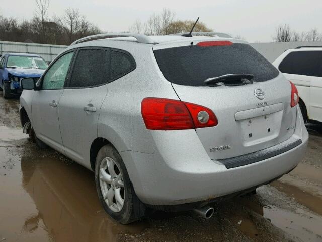 JN8AS58VX8W111132 - 2008 NISSAN ROGUE S SILVER photo 3