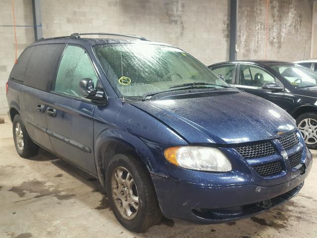 1D8GP25RX3B283899 - 2003 DODGE CARAVAN SE BLUE photo 1