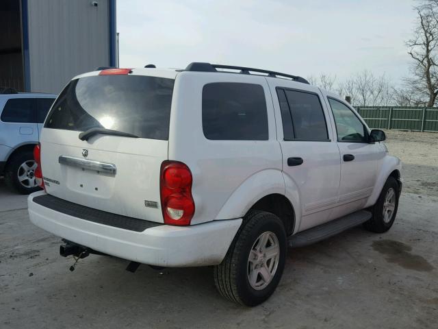 1D4HD48D85F516331 - 2005 DODGE DURANGO SL WHITE photo 4