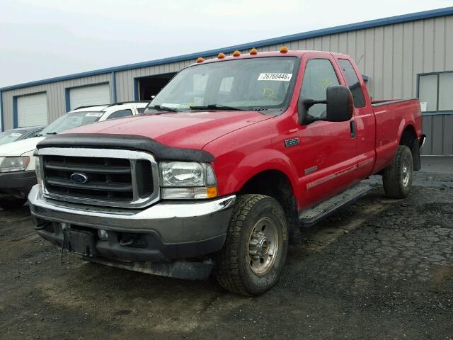 1FTSX31P84EC23817 - 2004 FORD F350 SRW S RED photo 2