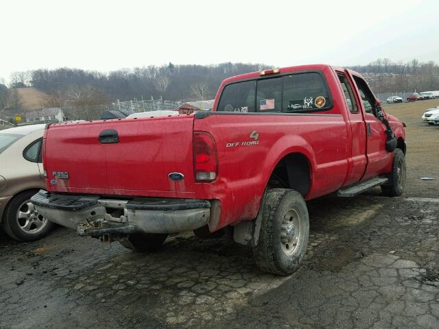 1FTSX31P84EC23817 - 2004 FORD F350 SRW S RED photo 4