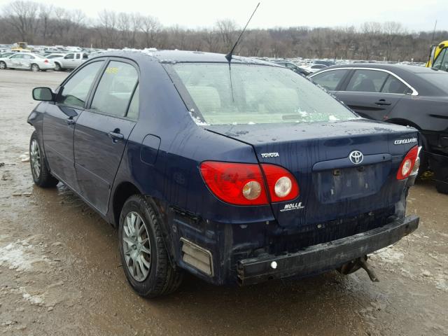 1NXBR32E47Z848048 - 2007 TOYOTA COROLLA CE BLUE photo 3