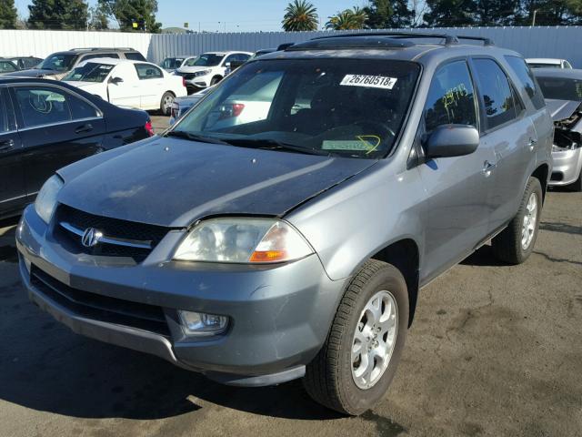 2HNYD18641H526919 - 2001 ACURA MDX TOURIN GRAY photo 2