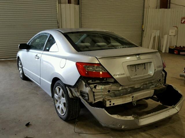 2HGFG12619H500806 - 2009 HONDA CIVIC LX SILVER photo 3