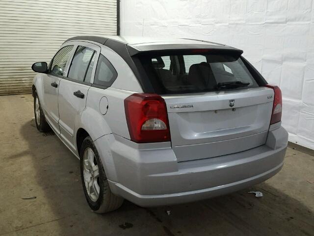 1B3HB48B87D520493 - 2007 DODGE CALIBER SX SILVER photo 3