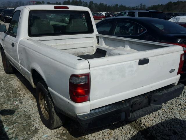 1FTYR10DX4PB31922 - 2004 FORD RANGER WHITE photo 3