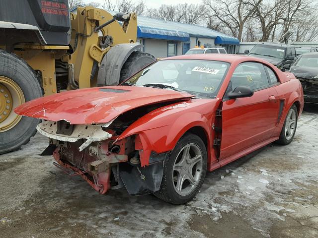 1FAFP42X6XF141370 - 1999 FORD MUSTANG GT RED photo 2