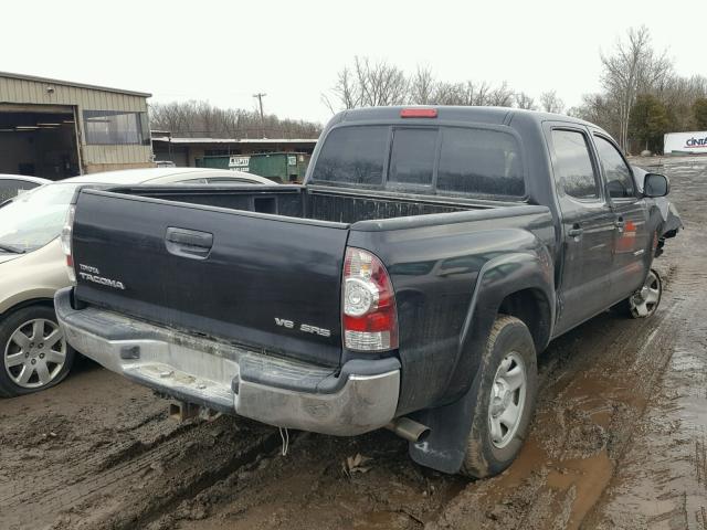 3TMLU42N09M032135 - 2009 TOYOTA TACOMA DOU BLACK photo 4