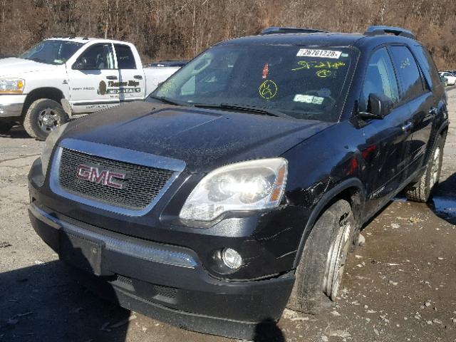 1GKEV13758J283768 - 2008 GMC ACADIA SLE BLACK photo 2