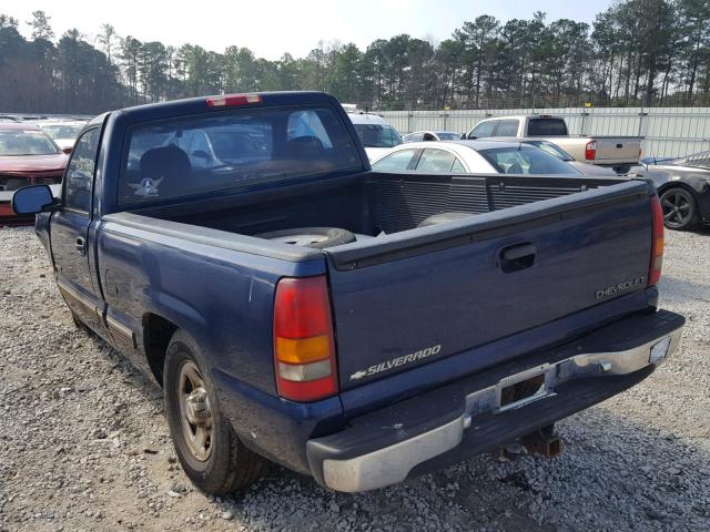 1GCEC14T5XZ110572 - 1999 CHEVROLET SILVERADO BLUE photo 3