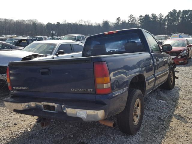 1GCEC14T5XZ110572 - 1999 CHEVROLET SILVERADO BLUE photo 4