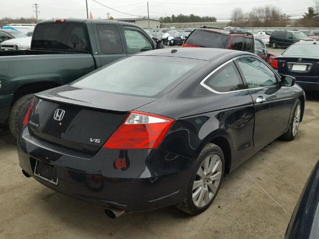 1HGCS2B82AA003890 - 2010 HONDA ACCORD EXL BLACK photo 4