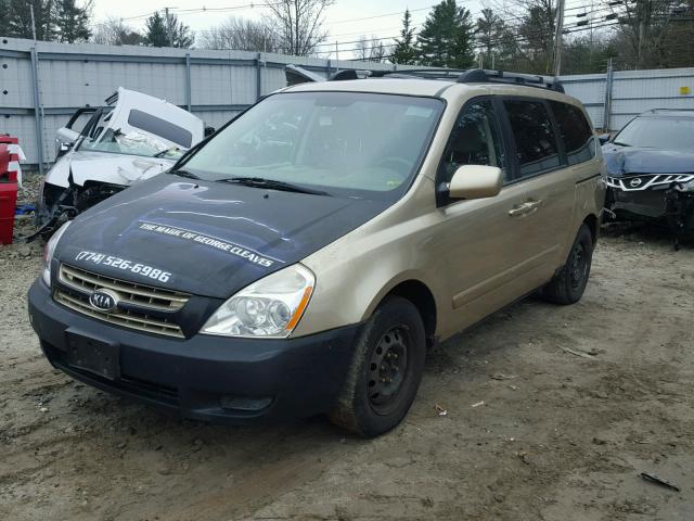 KNDMB233X86229050 - 2008 KIA SEDONA EX GOLD photo 2