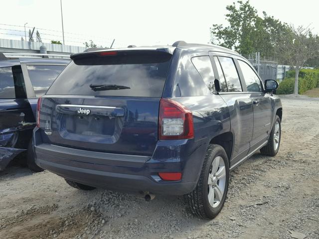 1C4NJCBA9GD611447 - 2016 JEEP COMPASS SP BLUE photo 4