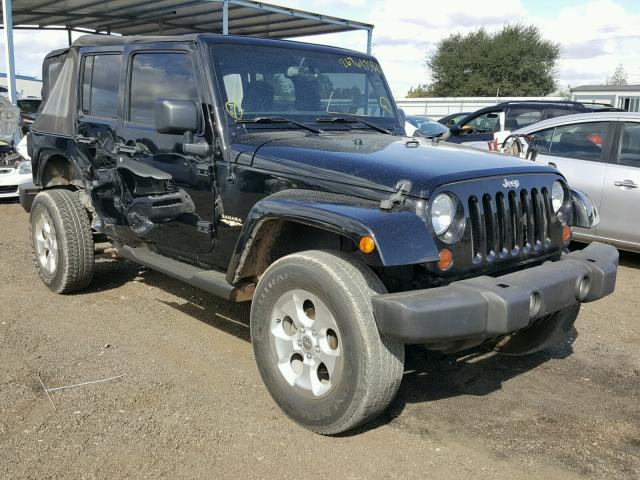 1C4BJWEG2DL521112 - 2013 JEEP WRANGLER U BLACK photo 1