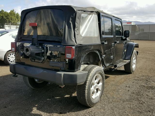 1C4BJWEG2DL521112 - 2013 JEEP WRANGLER U BLACK photo 4
