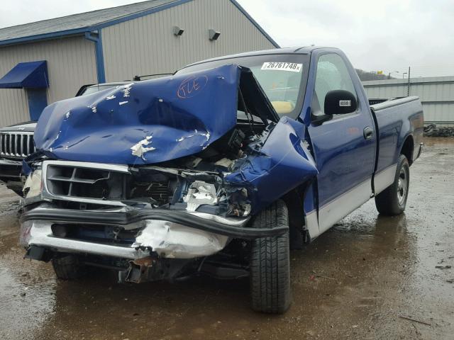 1FTZF1722WNA66337 - 1998 FORD F150 BLUE photo 2