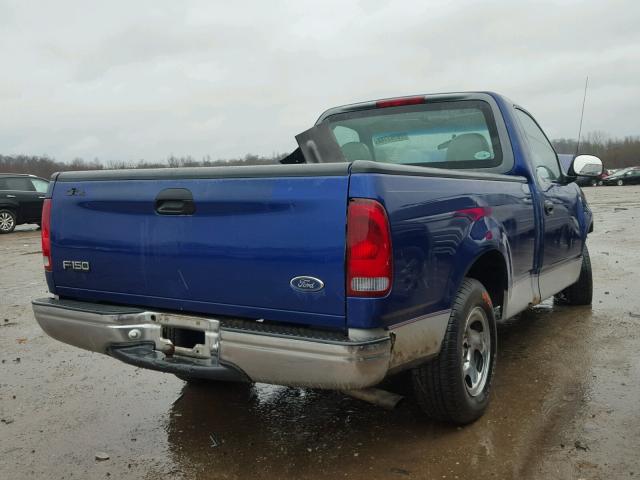 1FTZF1722WNA66337 - 1998 FORD F150 BLUE photo 4