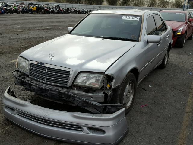 WDBHA24G3YA801741 - 2000 MERCEDES-BENZ C 230 SILVER photo 2