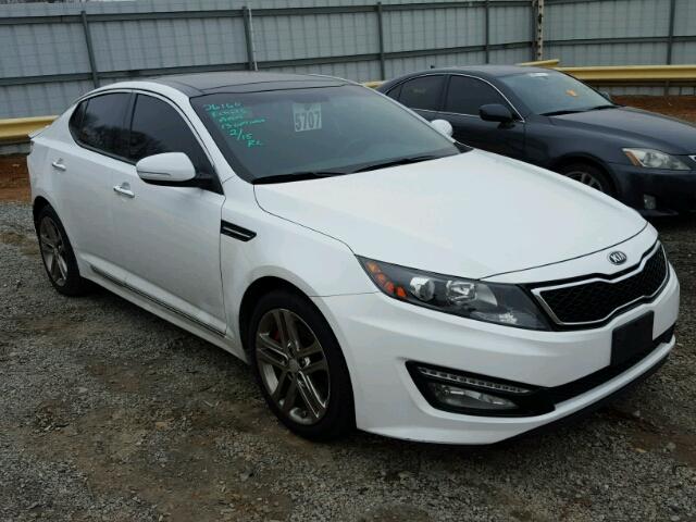 5XXGR4A65DG166405 - 2013 KIA OPTIMA SX WHITE photo 1