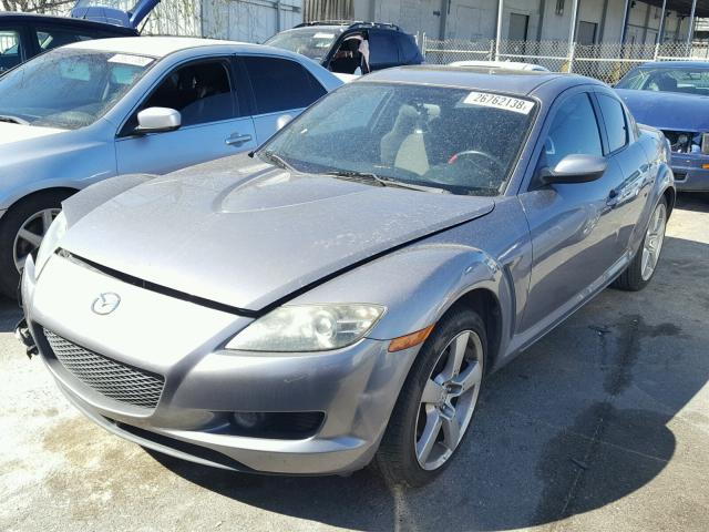 JM1FE17N740133136 - 2004 MAZDA RX8 SILVER photo 2