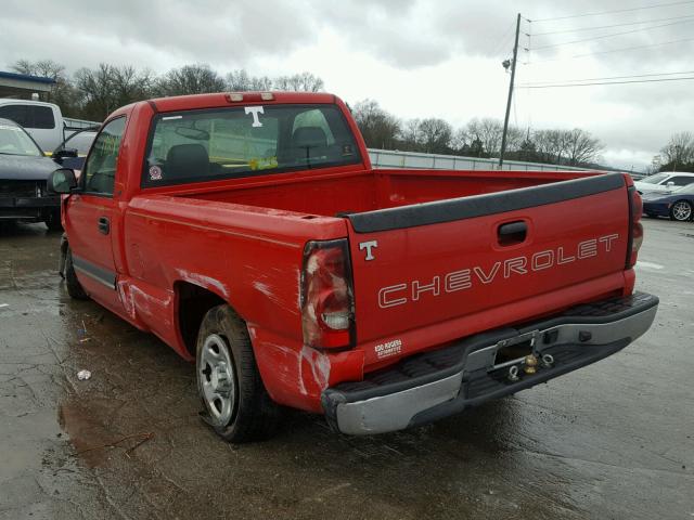 1GCEC14V64Z106236 - 2004 CHEVROLET SILVERADO RED photo 3