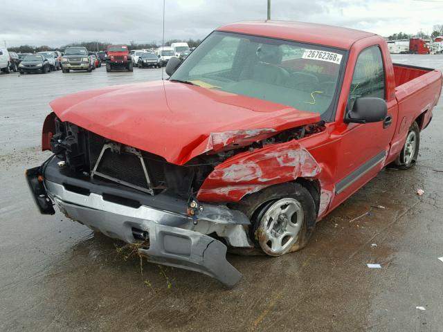 1GCEC14V64Z106236 - 2004 CHEVROLET SILVERADO RED photo 9