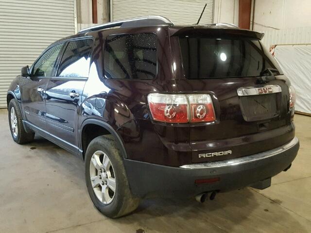 1GKER13748J251740 - 2008 GMC ACADIA SLE BURGUNDY photo 3