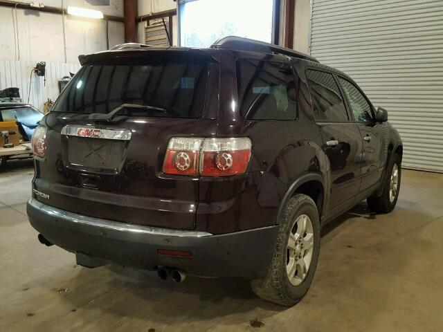 1GKER13748J251740 - 2008 GMC ACADIA SLE BURGUNDY photo 4