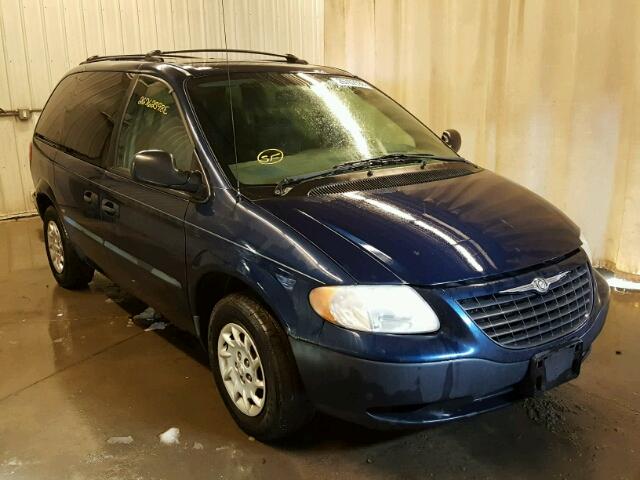 1C4GJ25322B661840 - 2002 CHRYSLER VOYAGER BLUE photo 1