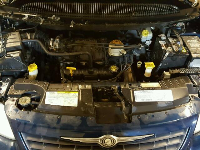 1C4GJ25322B661840 - 2002 CHRYSLER VOYAGER BLUE photo 7